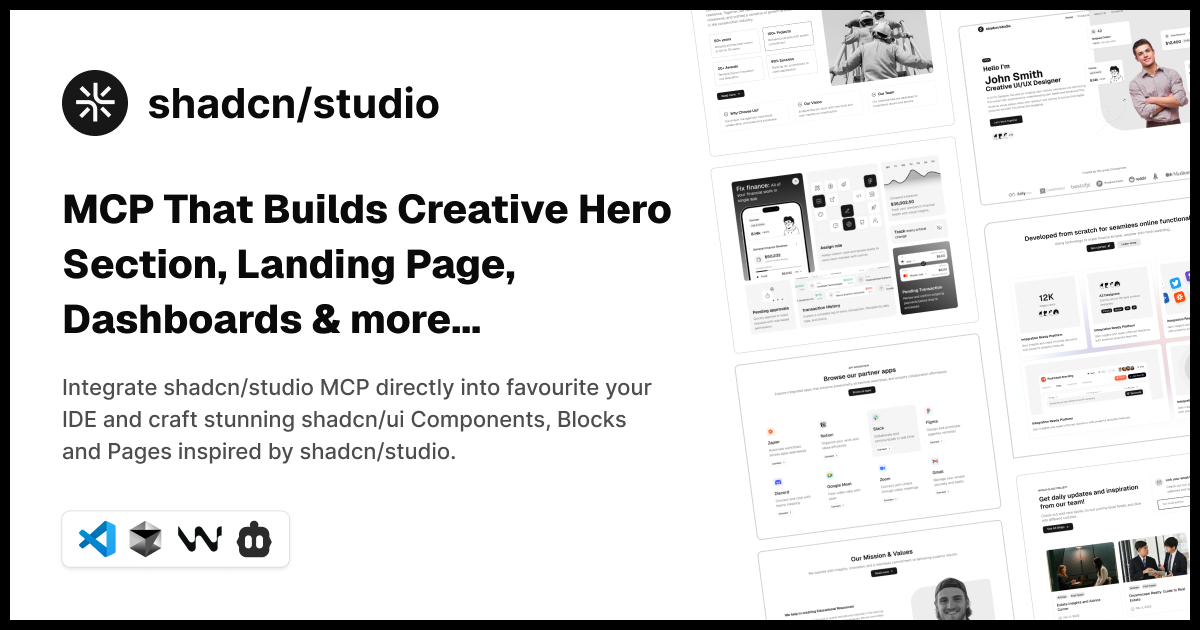 10+ Best AI Tools for Code Review 1 shadcn studio ai mcp