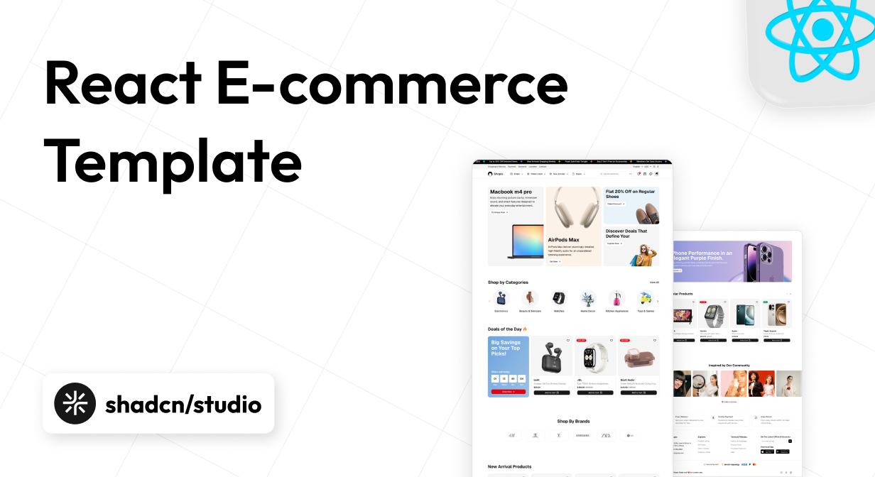 Best React E-commerce Templates