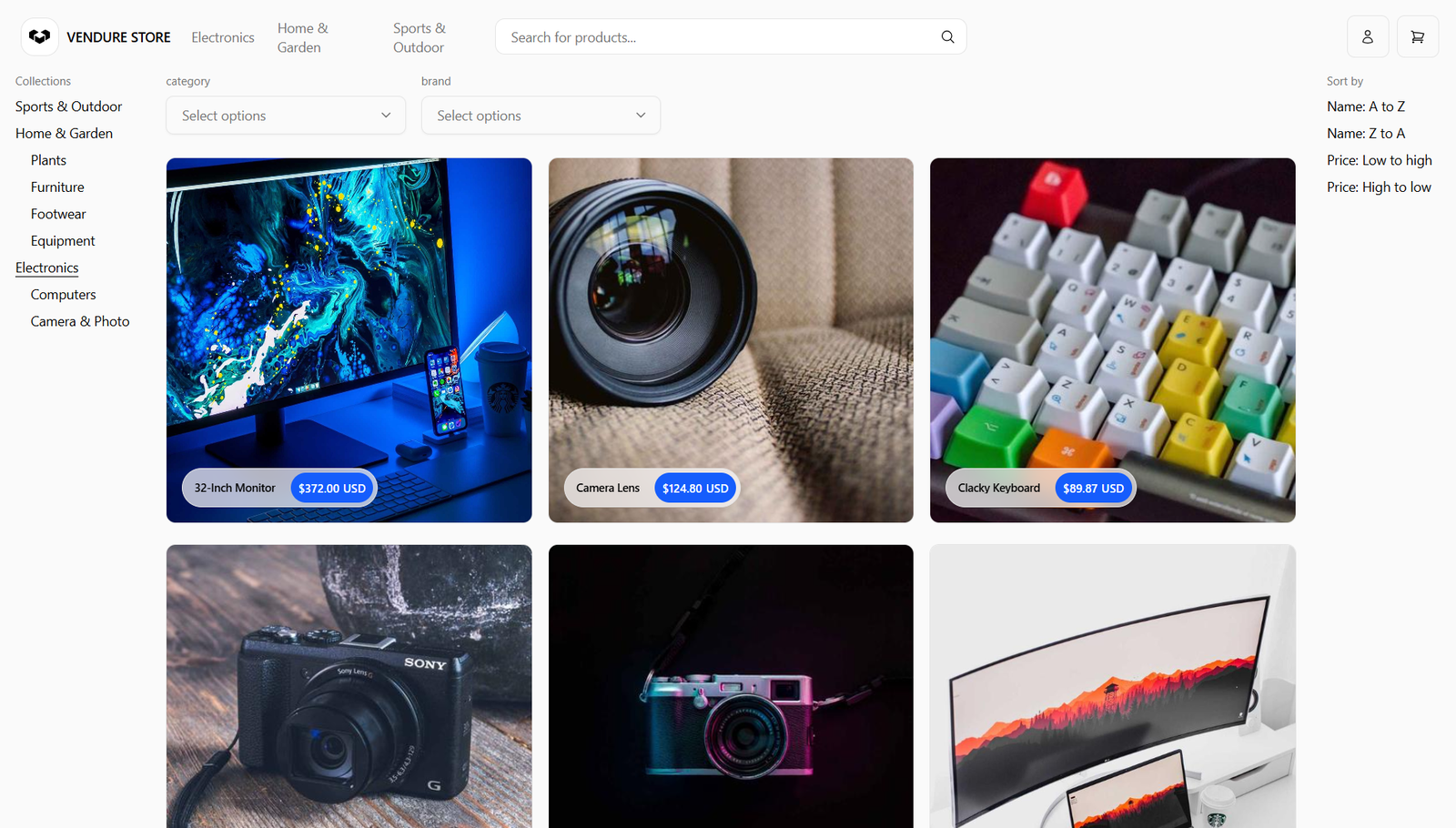 Vendure x Next.js Commerce