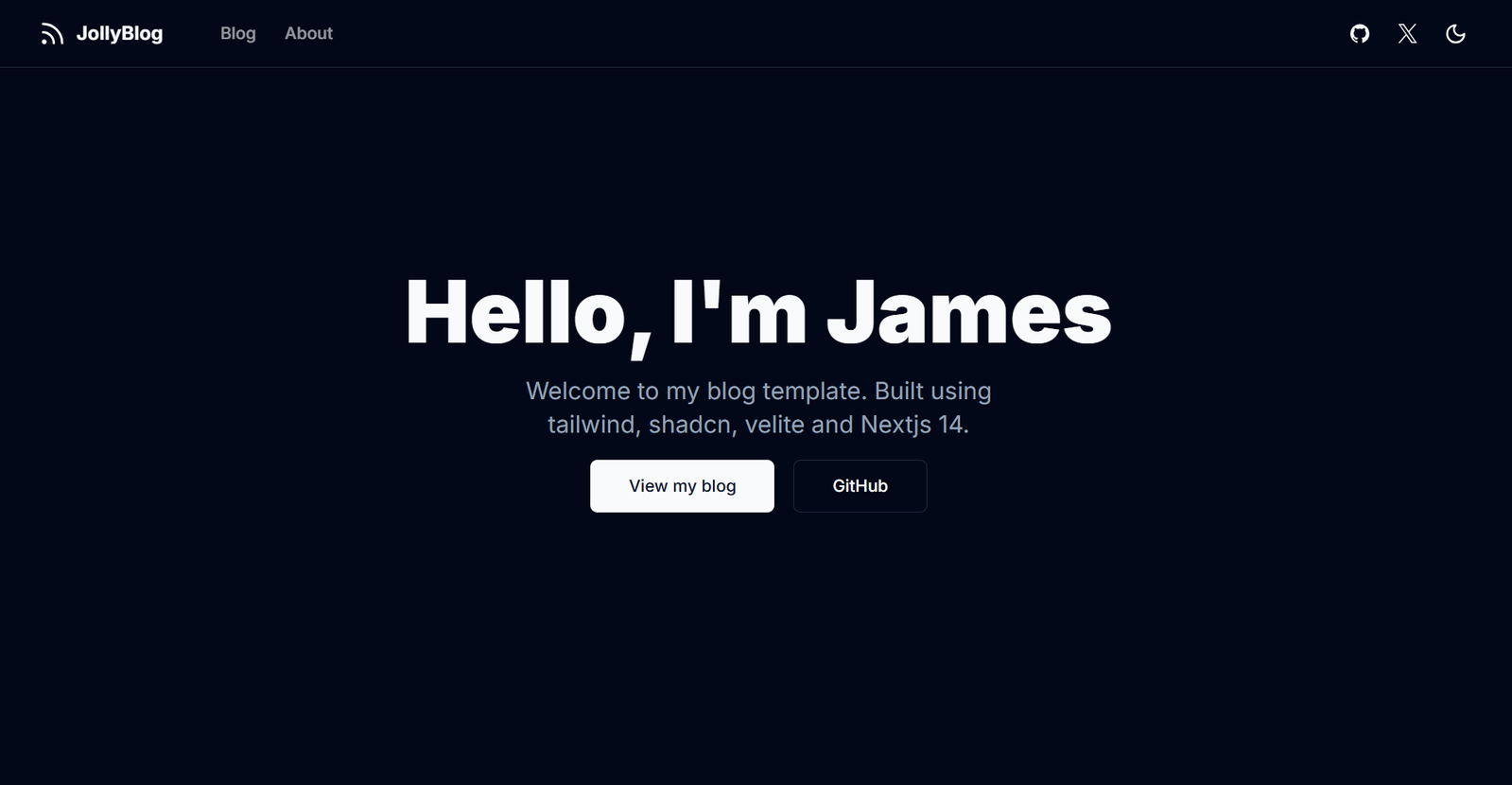 Next.js Velite shadcn Blog Template