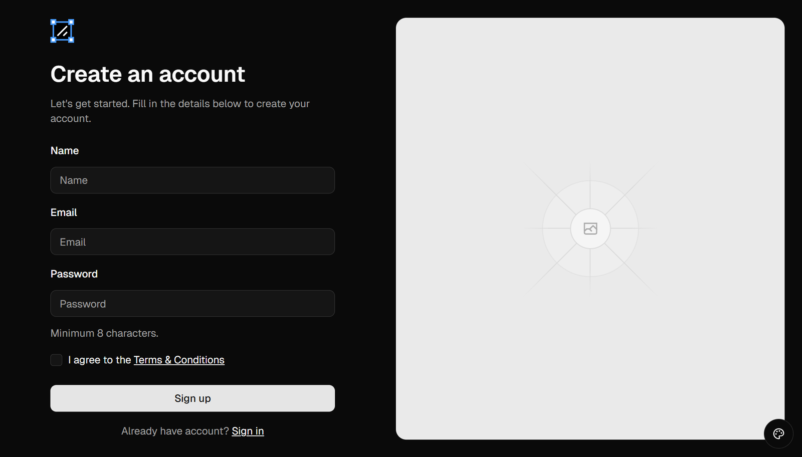 shadcndesign Pro sign-up form blocks