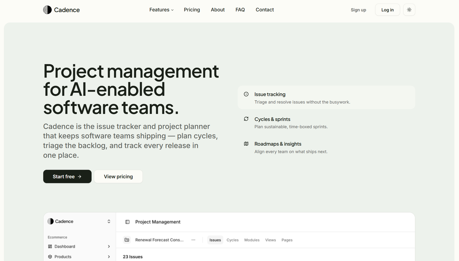 Cadence premium product marketing template