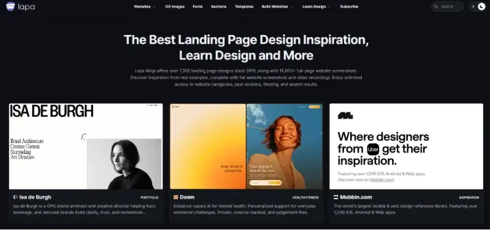 Landing Page Design Inspiration