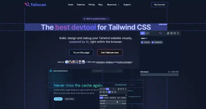 Tailscan debugger