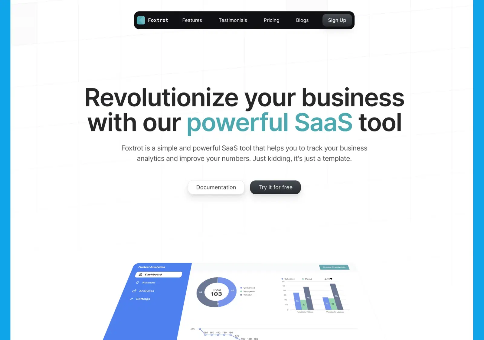 Foxtrot SaaS Template