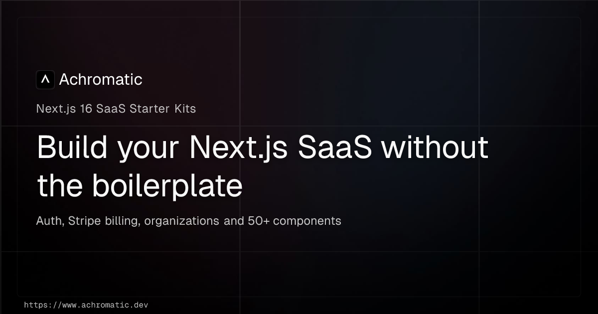 Achromatic SaaS Template
