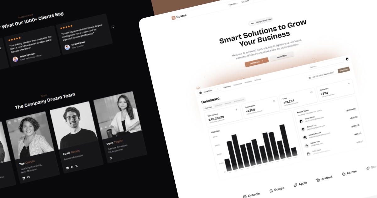  Cosmic SaaS Template