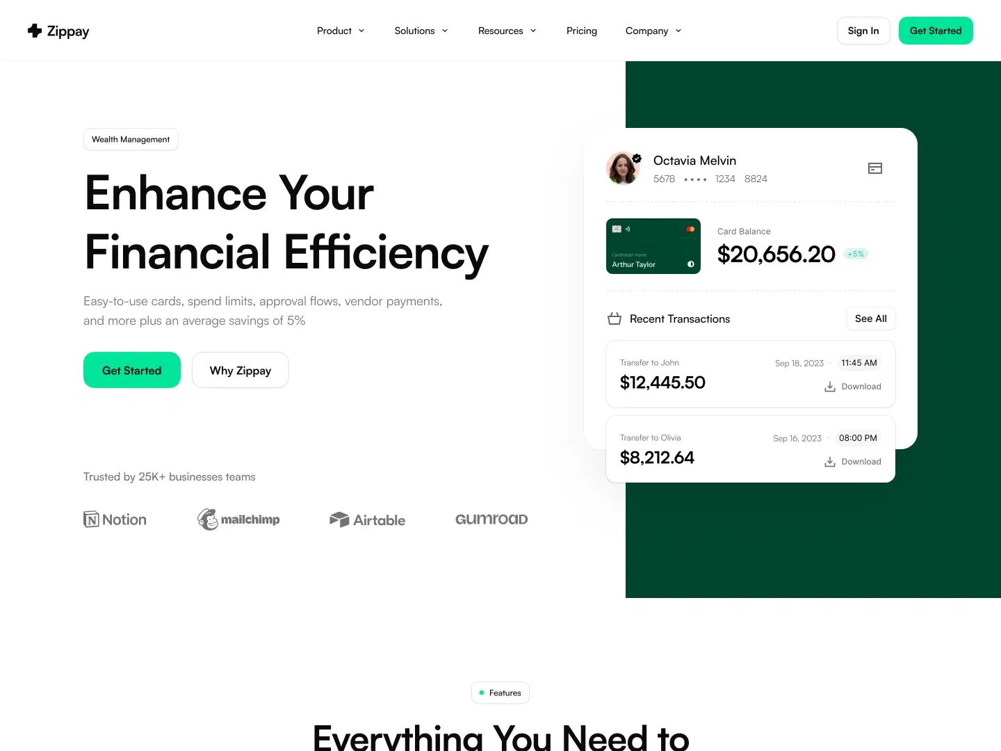 Zippay SaaS Template