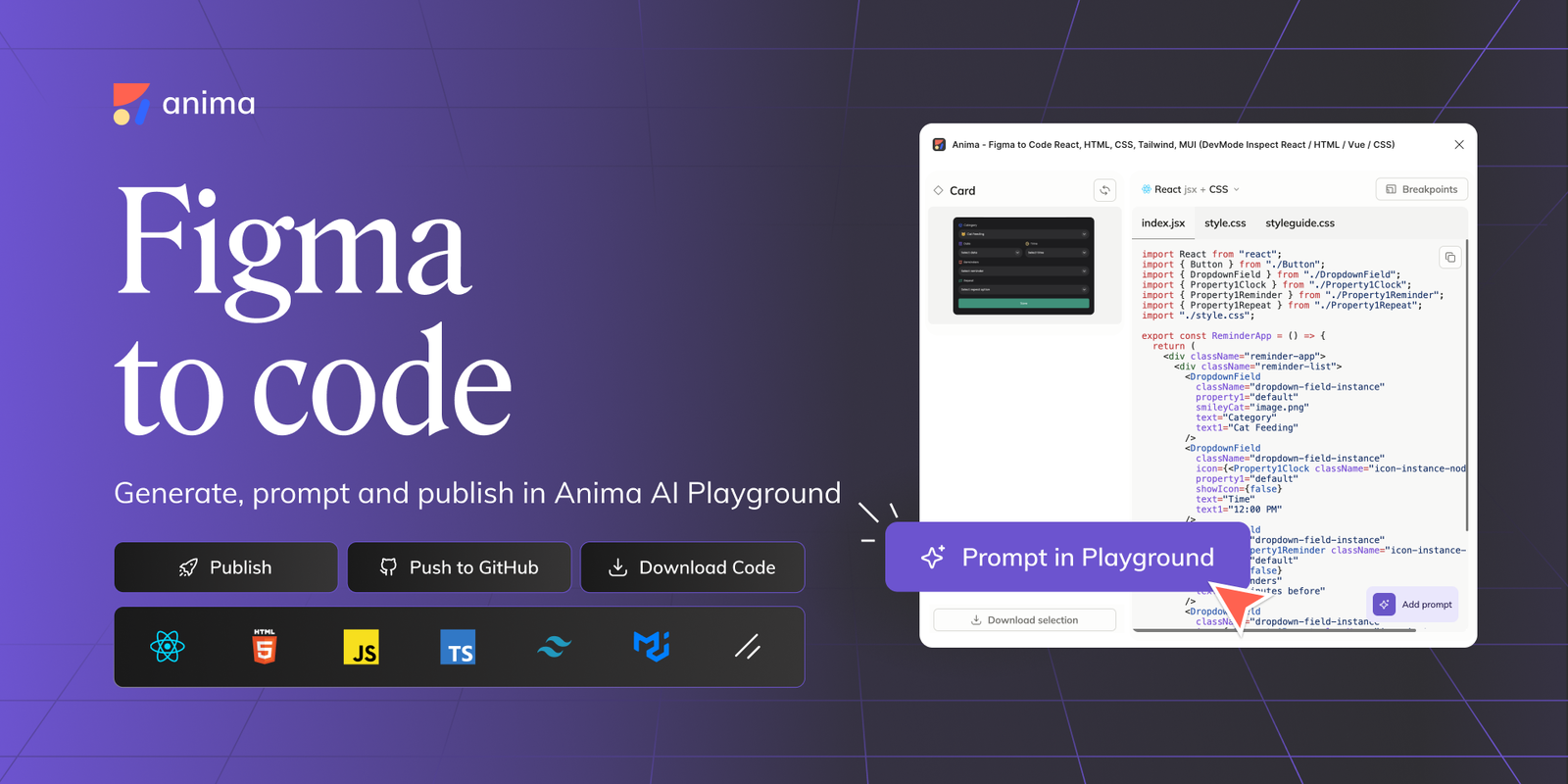 anima shadcn figma plugin