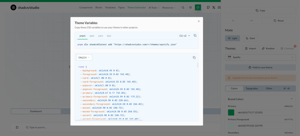 install theme