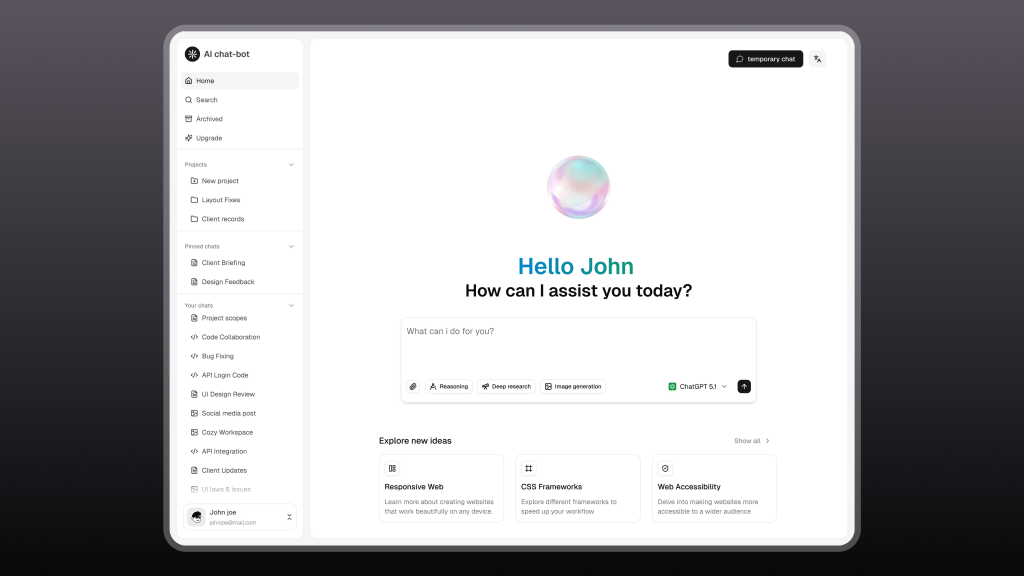 Figma to design an app