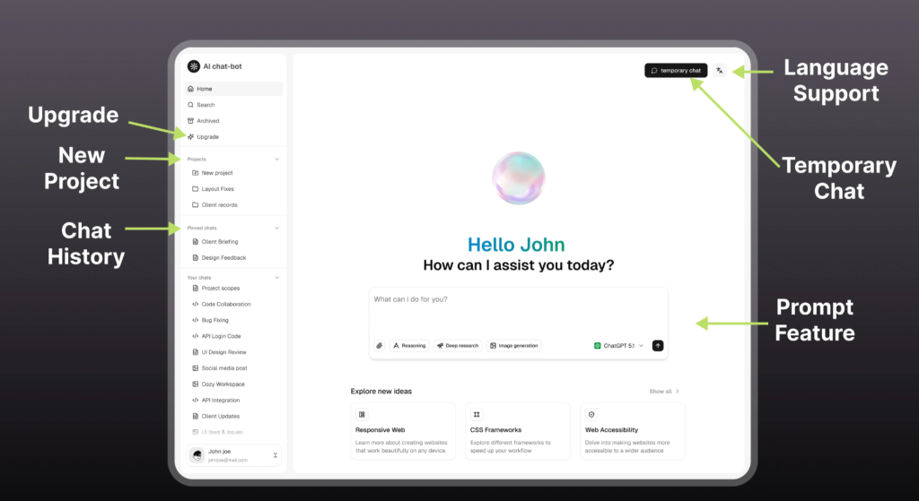 Figma to design an app
