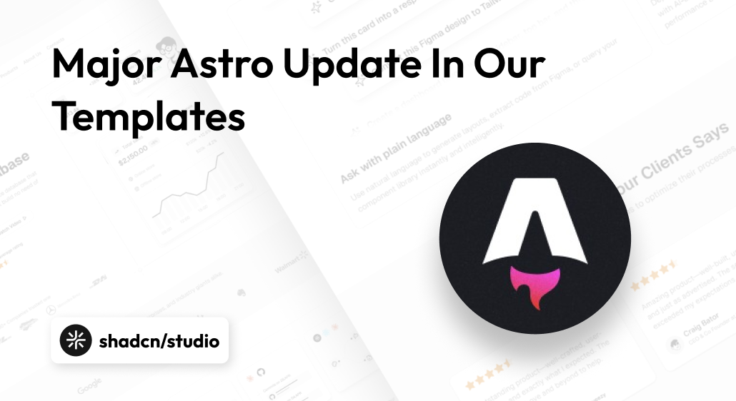 Major Astro Update In Our Templates
