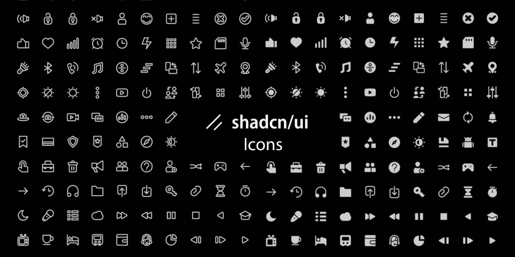 shadcn icon library