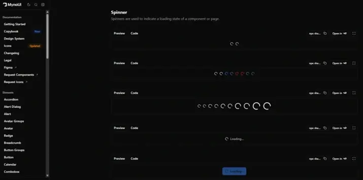 myna ui spinner