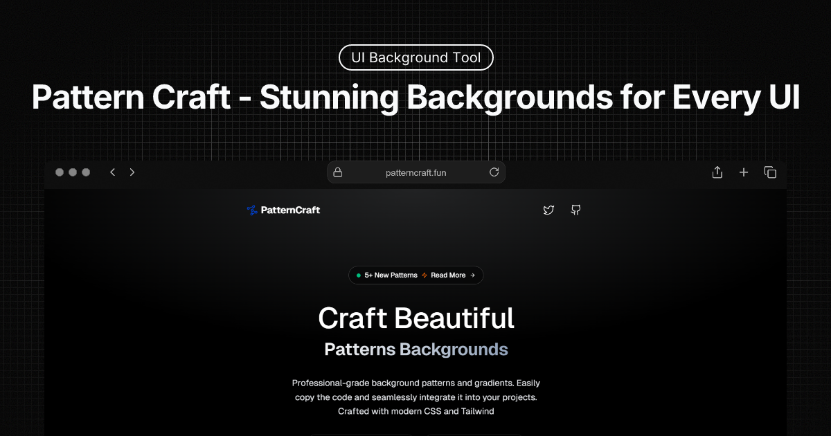 Pattern Craft Shadcn React component Libraries