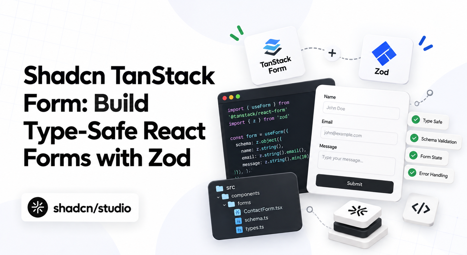 Shadcn TanStack Form tutorial with React and Zod