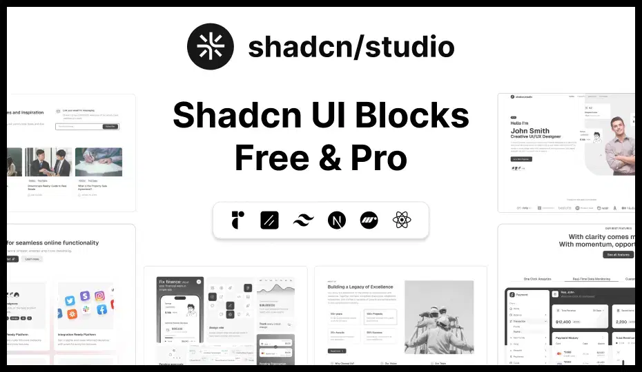 New Shadcn Blocks
