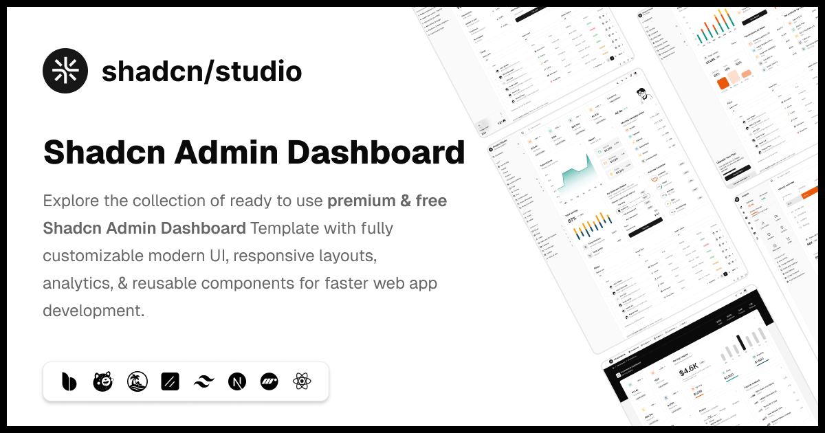 Shadcn Admin Dashboards