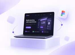 Landing page design in figma