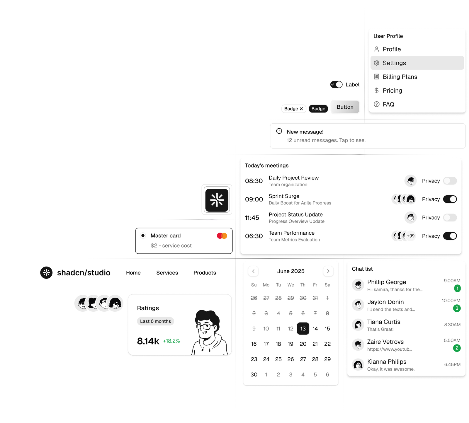 Browser sim dashboard preview