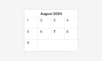 Shadcn Calendar component preview