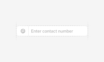 Shadcn Phone Input component preview