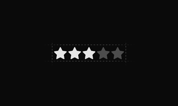 Shadcn Rating component preview
