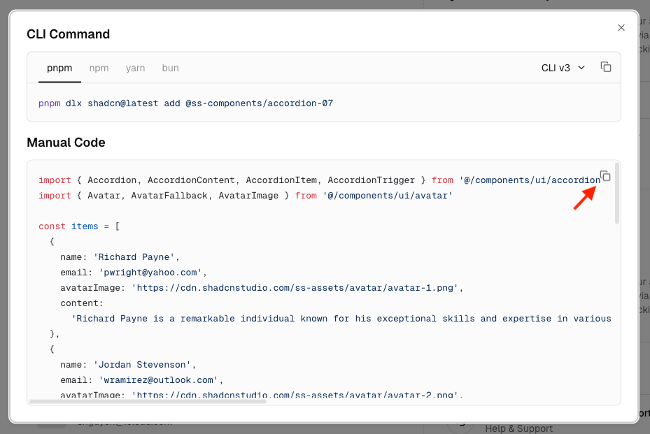 copy component