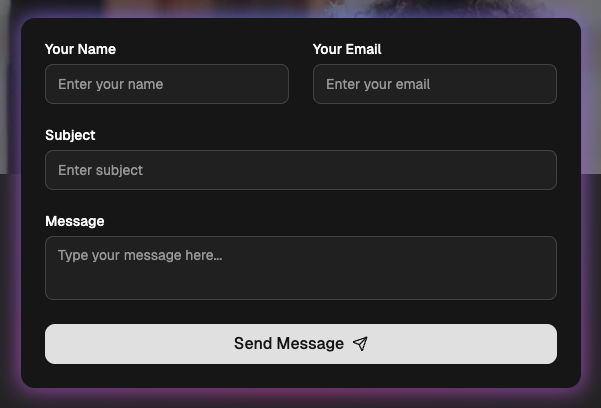 Glow effect in dark mode