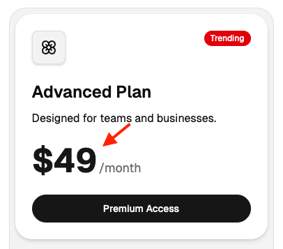 Number ticker in light mode