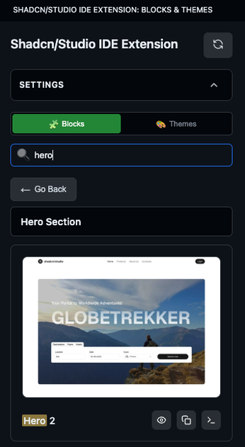 Search Blocks