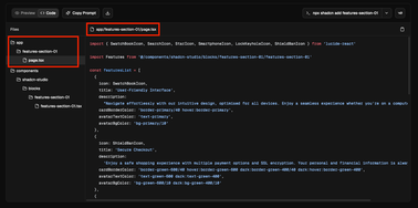 Template Code Block