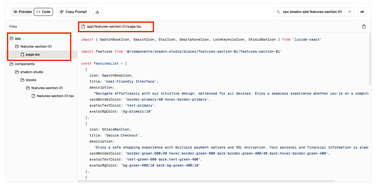 Template Code Block