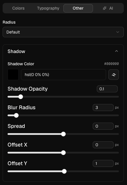 Other tab dark