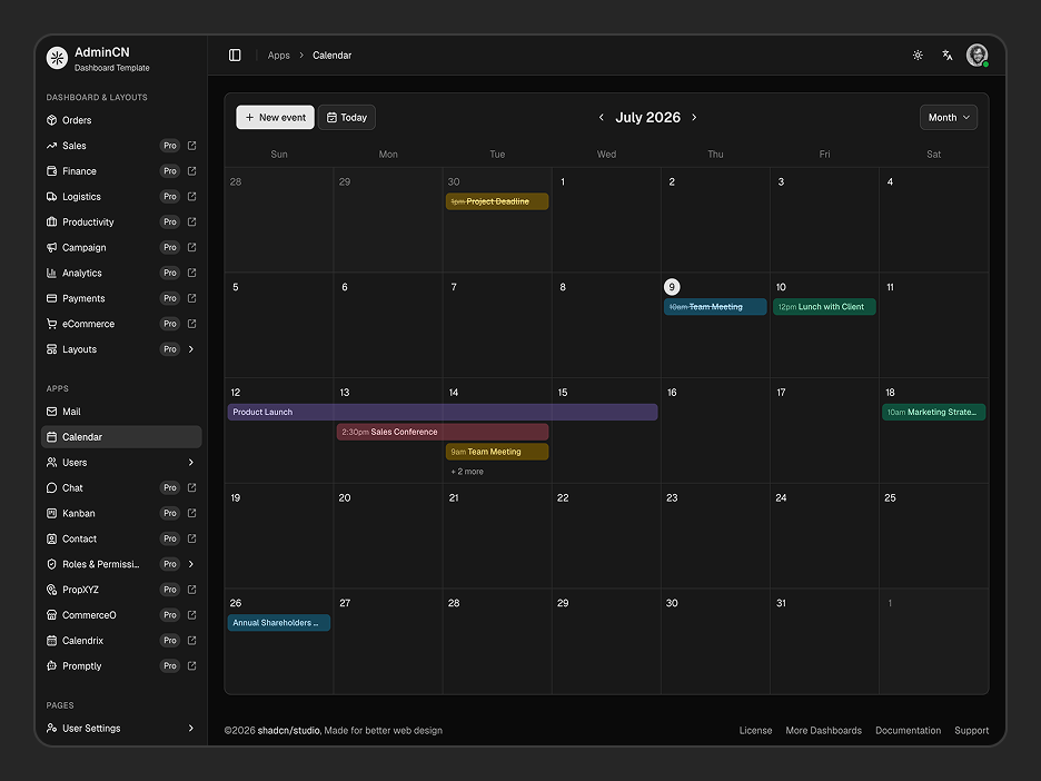 Calendar App