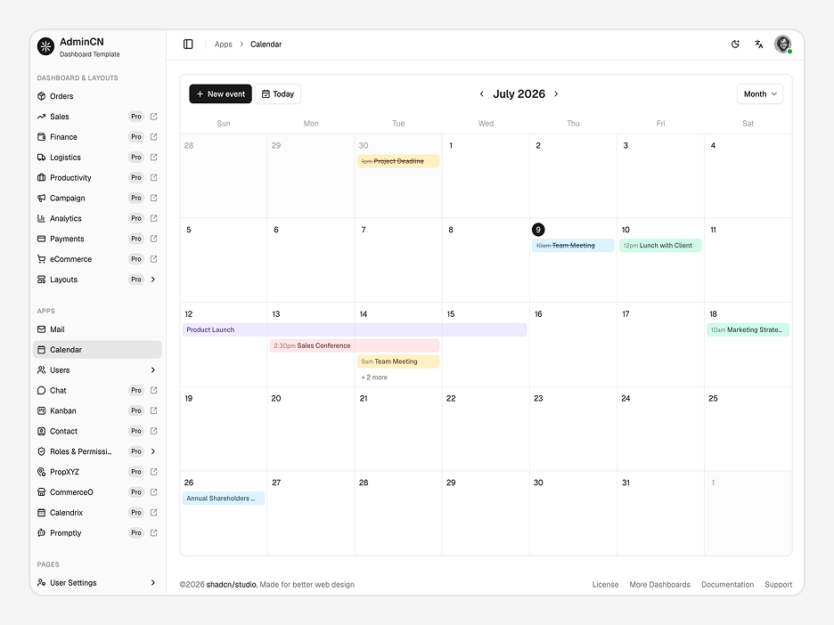 Calendar App