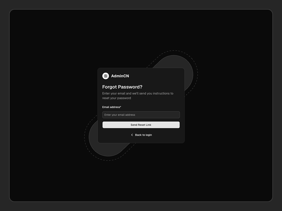 Forgot Password Page