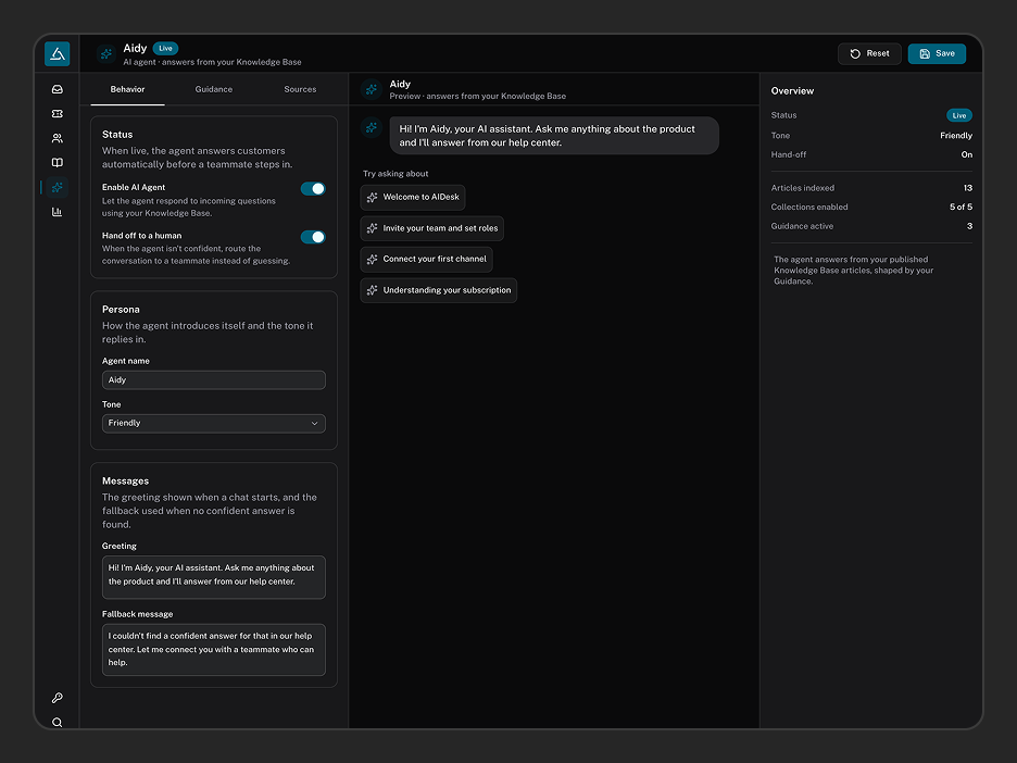 AI Agents Page