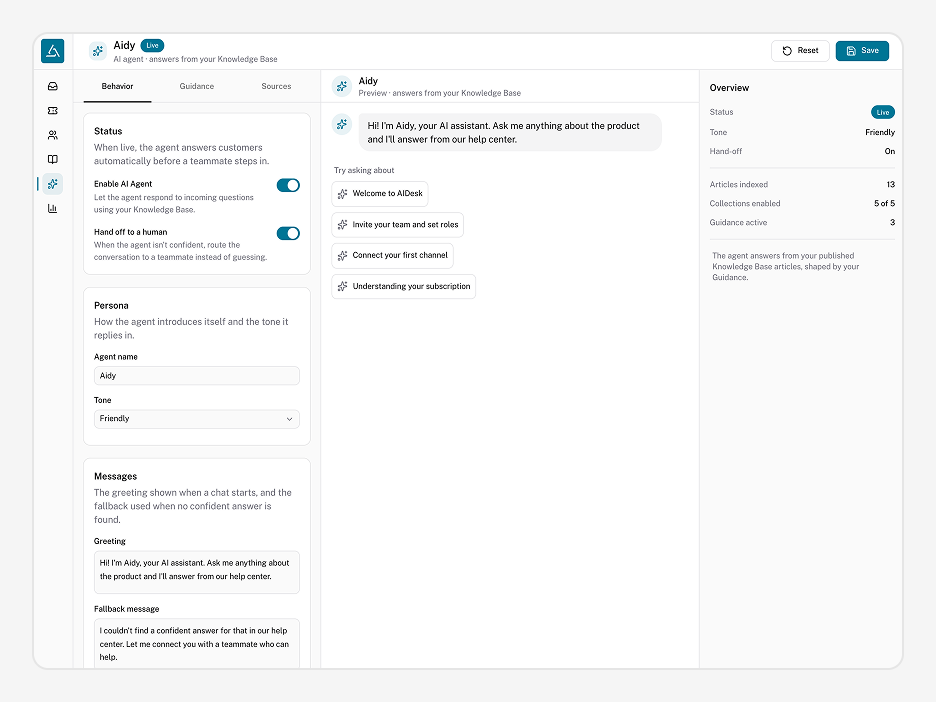AI Agents Page