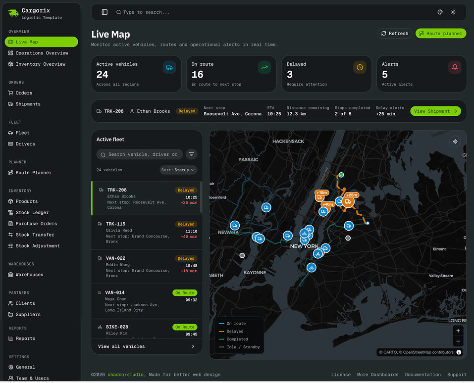 Cargorix - Shadcn Logistics App Template-large-image-1