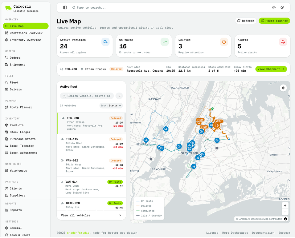 Cargorix - Shadcn Logistics App Template-large-image-1