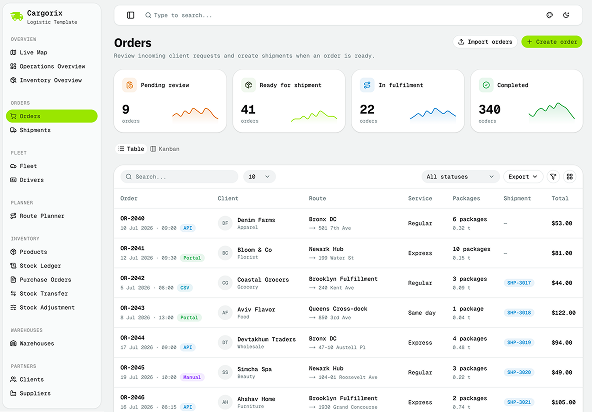 Cargorix - Shadcn Logistics App Template-small-image-3
