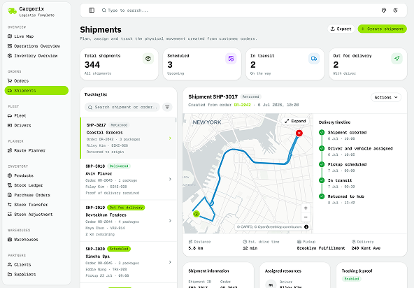 Cargorix - Shadcn Logistics App Template-small-image-4