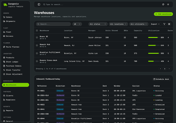 Cargorix - Shadcn Logistics App Template-small-image-5