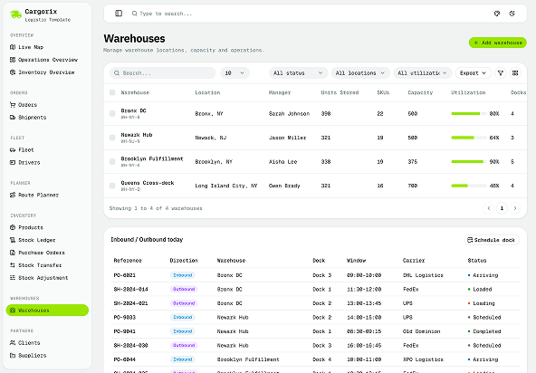 Cargorix - Shadcn Logistics App Template-small-image-5