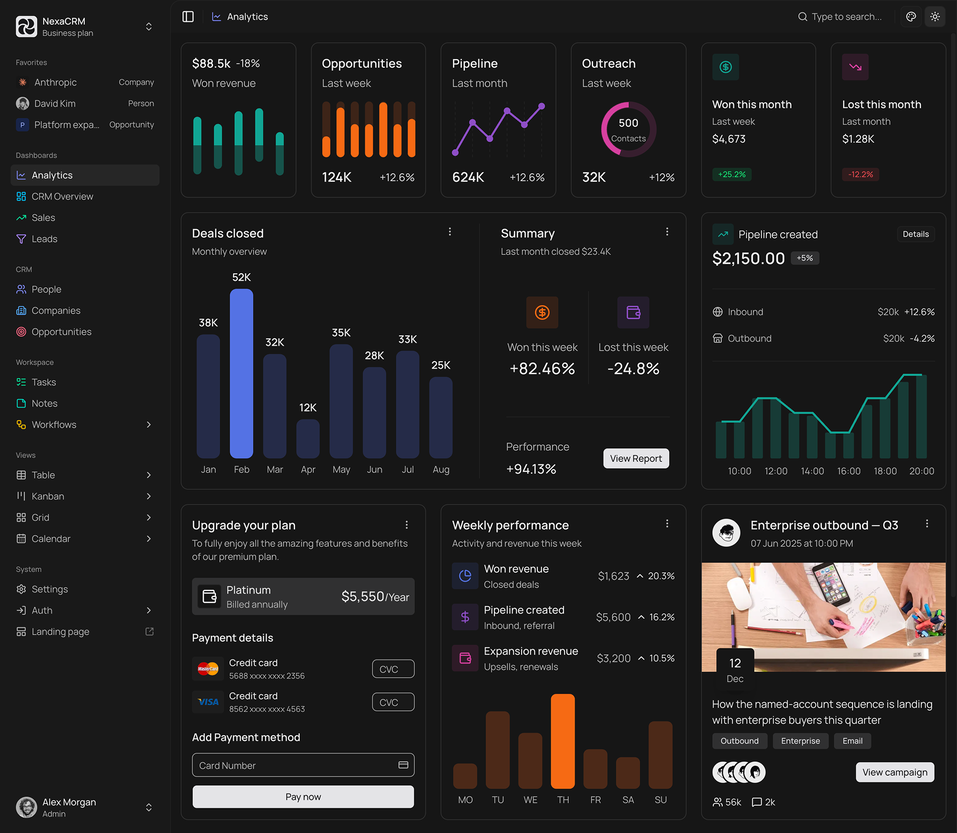 NexaCRM - Shadcn CRM Admin Template-large-image-1