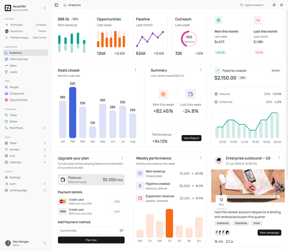 NexaCRM - Shadcn CRM Admin Template-large-image-1