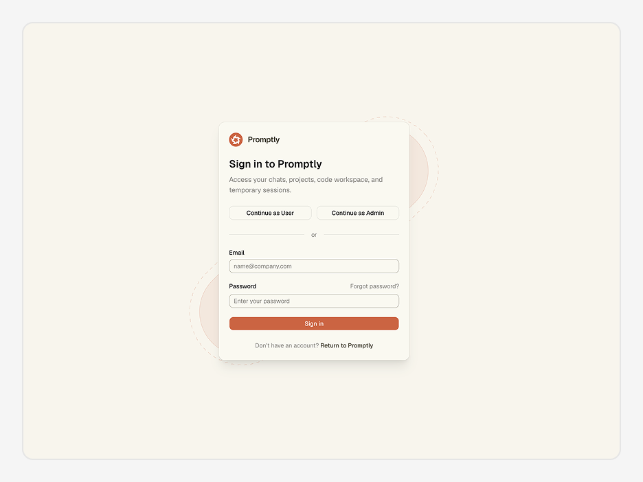 Sign In Page