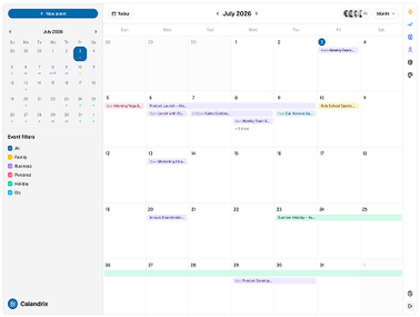 Calendrix Application 1